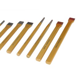 Set kit 12 scalpelli punzoni cacciaspine bulino piatto piatti punte acciaio